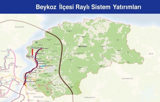 İstanbul raylı sistem haritası 2019!