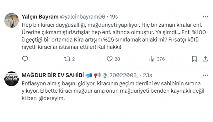 Her ev sahibi zengin değil: Kirada TEFE-TÜFE formülüne dönülmeli!