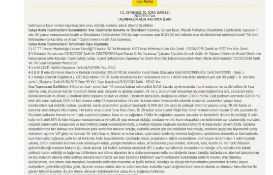 Soma Holding in Spine Tower daki 48 ofisi satılıyor!