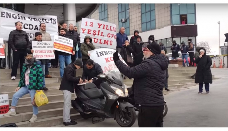 Innovia 4 mağdurlarından yeni eylem kararı! Her Pazartesi ve Perşembe Yeşil Plaza önünde toplanacaklar!