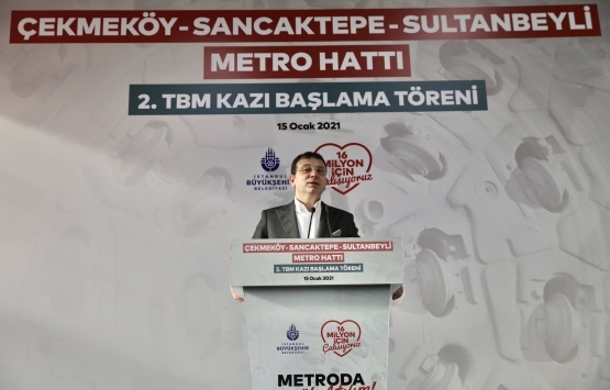 Çekmeköy-Sancaktepe-Sultanbeyli Metro Hattı nda 2. TBM kazısı başladı!