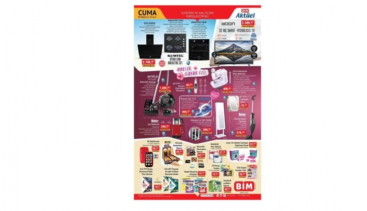 BİM 6 Mayıs 2022 Cuma aktüel ürünler kataloğu yayınlandı! BİM e yarın neler geliyor?