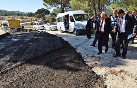 Köseler köyünde yol çalışması başladı!