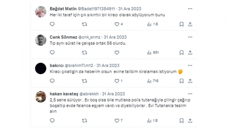Ünlü doktordan 2024 dileği: Umarım bu yıl benim gibi on binlerce mağdur insan evlerine kavuşur!