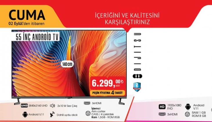 BİM’den fırsat ürünü televizyon! Dijitsu televizyon fiyatları kaç lira? 31 Ağustos 2022 fiyat listesi…