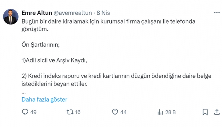 Ev kiralayacaklar dikkat: Artık adli sicil kaydı, kredi kartlarının düzgün ödendiğine dair belge isteniyor!