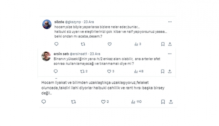 Prof. Dr. Mikdat Kadıoğlu ndan kentsel dönüşüm tepkisi: Ana arterlerden başlatılması gerekir!