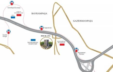 Birlik Life Bayrampaşa nerede?