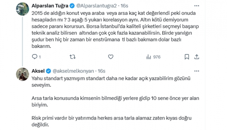 Uzmanı tarla, arsa ve konut yatırımındaki riskleri açıkladı! Gram altını gayrimenkulle kıyaslamak doğru sonuç vermez!