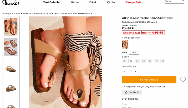 Modada italyan ekolünün temsilcisi Bambi de yaz sonu indirimleri zamanı! İşte 20 Eylül 2022 Bambi fiyat listesi!