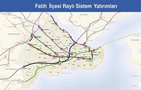 İşte İstanbul un raylı sistem haritası!