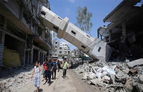 Gazze yıkılan evler