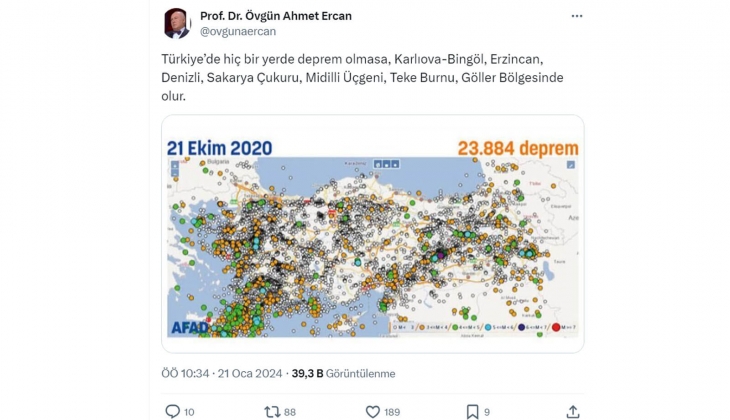Prof. Dr. Övgün Ahmet Ercan tek tek açıkladı: Türkiye de hiçbir yerde deprem olmasa da buralarda olur! 