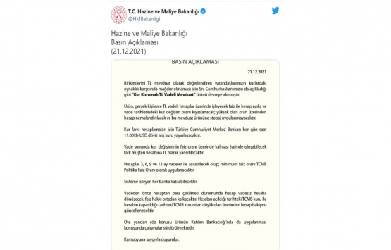 TL mevduatında yeni düzenleme!