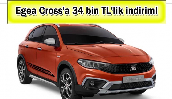 Fiat Egea Cross'a tam 34 bin TL'lik son dakika indirimi geldi! Aman kaçırmayın! Egea Cross 3 Şubat 2023 fiyat listesi