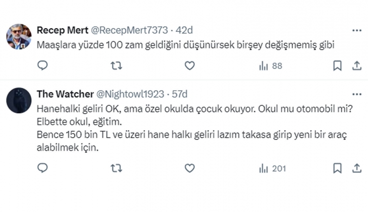 Hane geliri 100 bin TL olanlar bile artık takasla yeni otomobil alabiliyor!