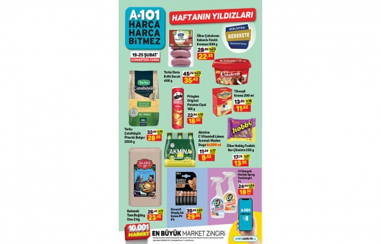 A101 25 Şubat kataloğunda görülmemiş indirimler! O ürün 65,90 TL yerine 32,95 TL ye satılıyor!