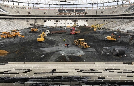 Vodafone Arena nın kaba inşaatında sona gelindi!