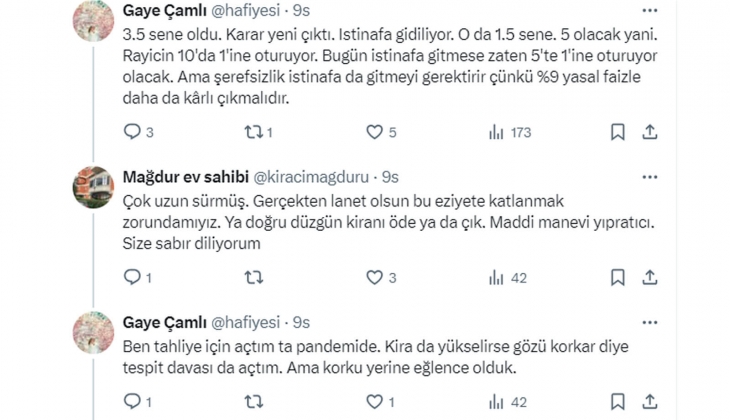 Kira tespit davasının sonuçlanması istinafla beraber 5 seneyi buluyor! Ev sahipleri şikayetçi!