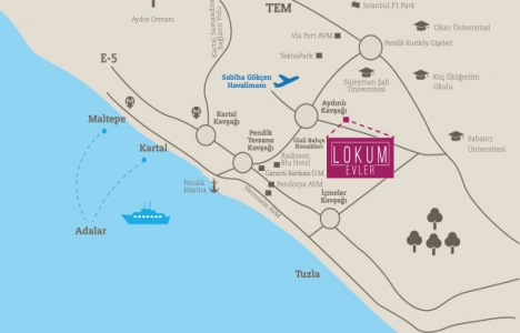 Tuzla Lokum Evler kroki!