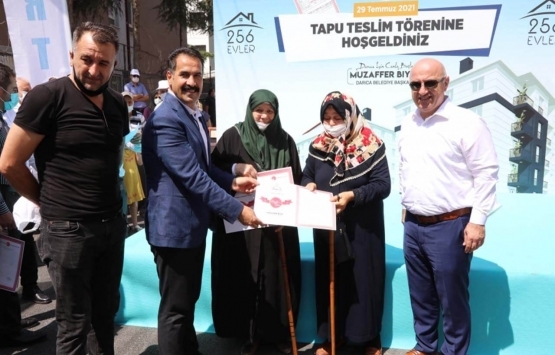 Darıca kentsel dönüşüm projesinde tapular teslim edildi!