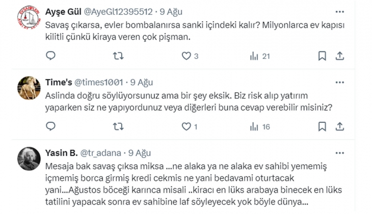 Mağdur ev sahibinden kiracı tepkisi: Son dönemin yeni yatırım aracı Milletin evinde kiracı olmak!
