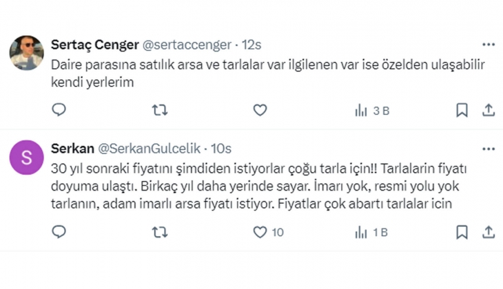 10 yıl sonra 1 dönüm tarla parasına 1 ev alınacak günler gelecek!