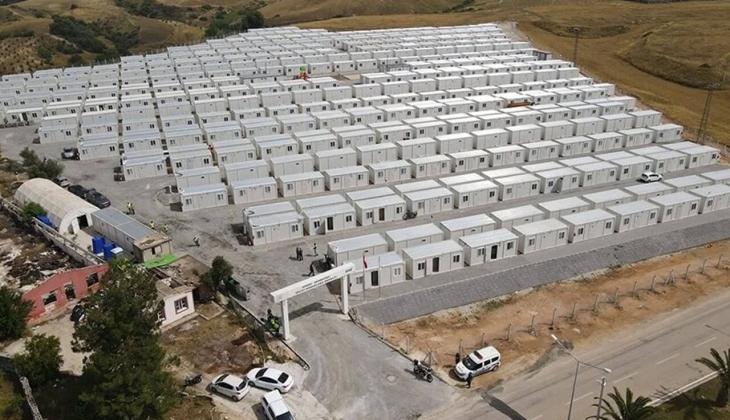 Adana'da depremzedeler için kurulan 514 konteynerde yaşam başladı!