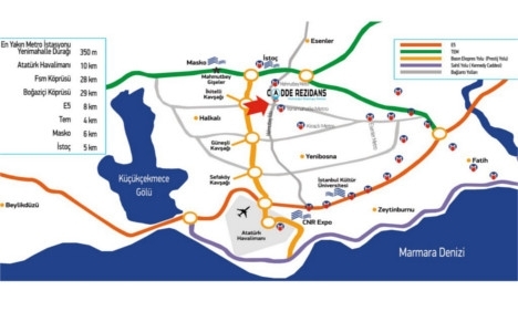 Cadde Rezidans Mahmutbey nerede?