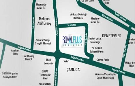 Royal Plus Konutları Ankara nerede?