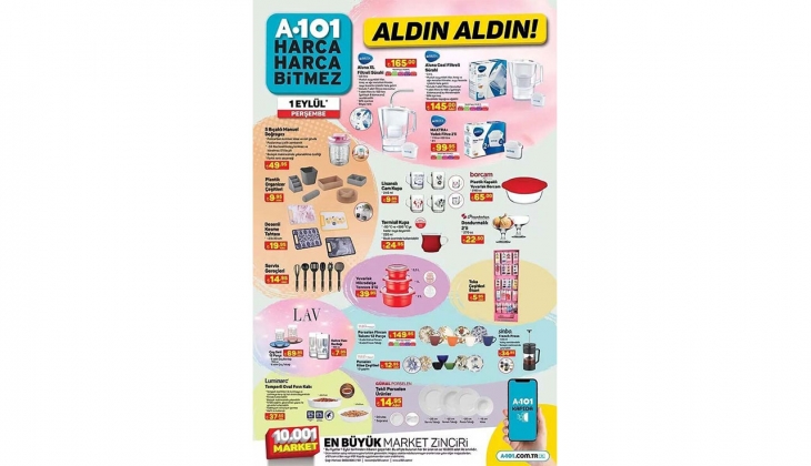 A101 1 Eylül 2022 kataloğu kırtasiye ürünleri! Tüm okul ürünleri aktüel kataloğunda