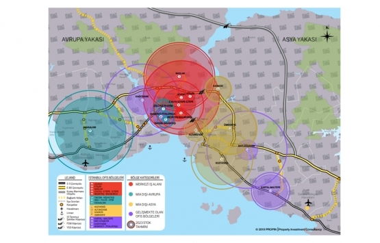 İstanbul da en yüksek ofis kirası nerede?