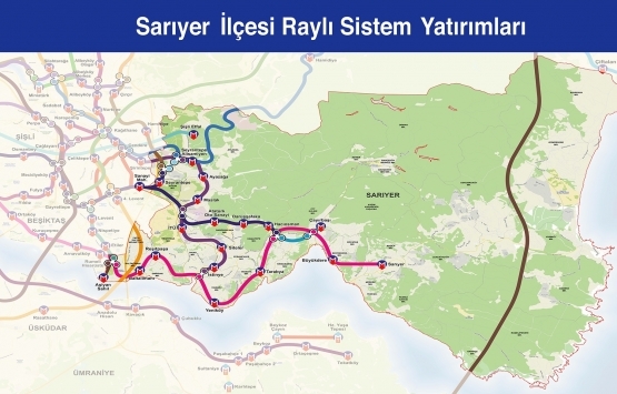 İstanbul raylı sistem haritası 2019!