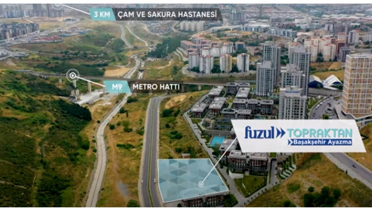 Fuzul Topraktan Başakşehir Ayazma yüzde 40 ı peşin kalanı taksit fırsatıyla satışta! Yeni proje!