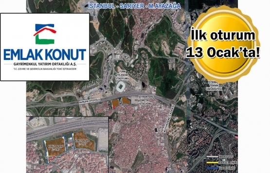 Emlak Konut GYO Ayazağa'daki arsası için ihaleye çıkıyor!