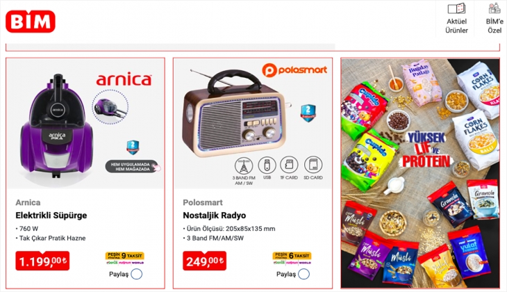 Hemen BİM mağazasına koşun. Arnica Pika elektrikli süpürge 1.199 TL. İşte 30 Eylül 2022 BİM fiyat listesi