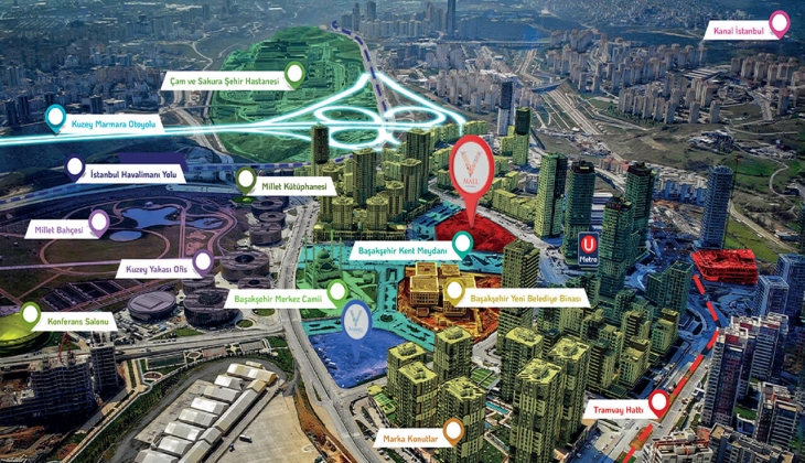 Başakşehir de yeni AVM ve otel projesi için start verildi!