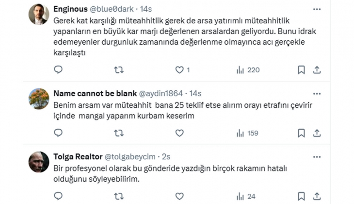 İnşaat Mühendisi konutta arsa payına dikkat çekti: Yüzde 25 arsa payıyla 4.5 milyon TL lik evin fiyatı 3 milyon olurdu!