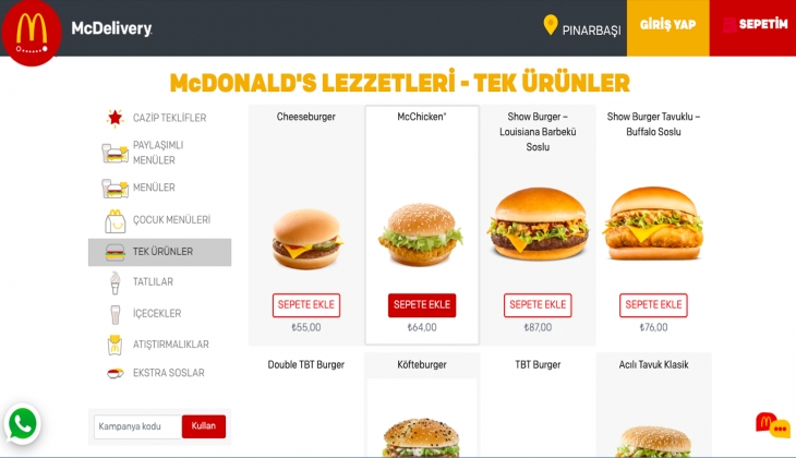 McDonald’s’tan karın doyuran kampanya! Bir menü alana bir menü bedava. İşte 14 Eylül 2012 McDonald’s fiyat listesi
