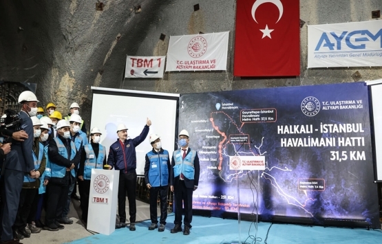 Halkalı-Havalimanı Metrosu nun son kesiminin kazısı başladı! 