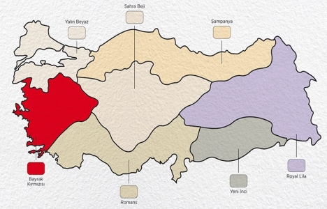 İşte Türkiye’nin 2017 renk haritası!