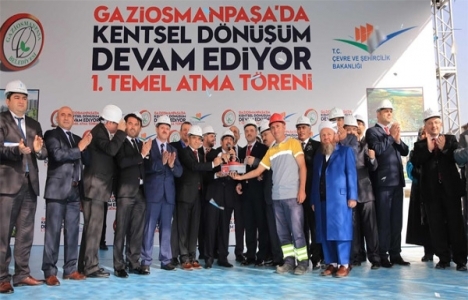 Gaziosmanpaşa'da 588 adet konutun temeli atıldı!