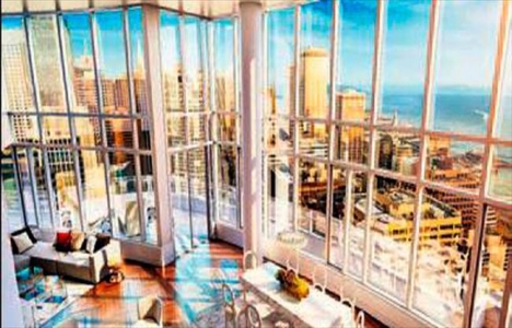 San Francisco'da 49 milyon dolara 8 teraslı daire satışa çıktı!