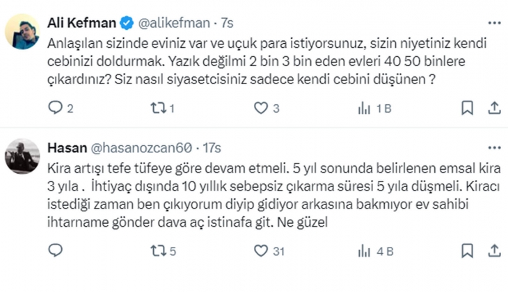 Yüzde 25 zam sınırı kaldırılınca ne olacak? Kira artışları yıllık asgari enflasyon oranında olması kanunlaştırılmalı!
