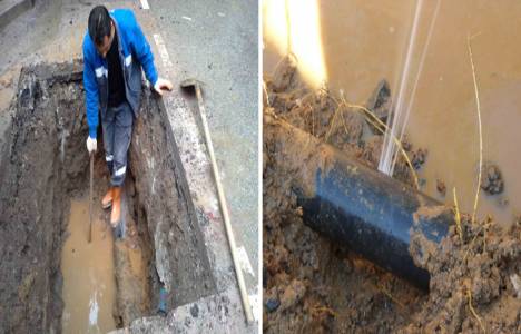 İSU su kaçaklarını önlemek için çalışıyor!