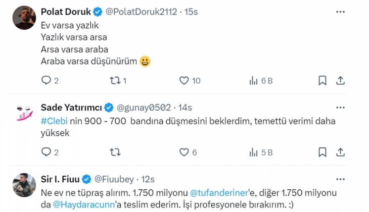 3.5 milyon TL ile ev alınırsa yıllık 180 bin kira, Tüpraş hissesi alınırsa yıllık 199 bin 950 TL getiri gelir!
