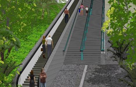 İzmir'de Mithatpaşa Caddesi'ne yürüyen merdiven yapılıyor!