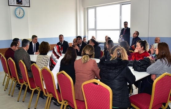 Aydın Baruş depremde hasar görünce bina değiştiren okulları ziyaret etti!