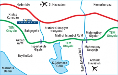 Bahçeşehir Soyak Konforia da teslimler Eylül 2017 de!