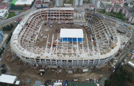 Ordu Stadı nın yüzde 95 i tamam!